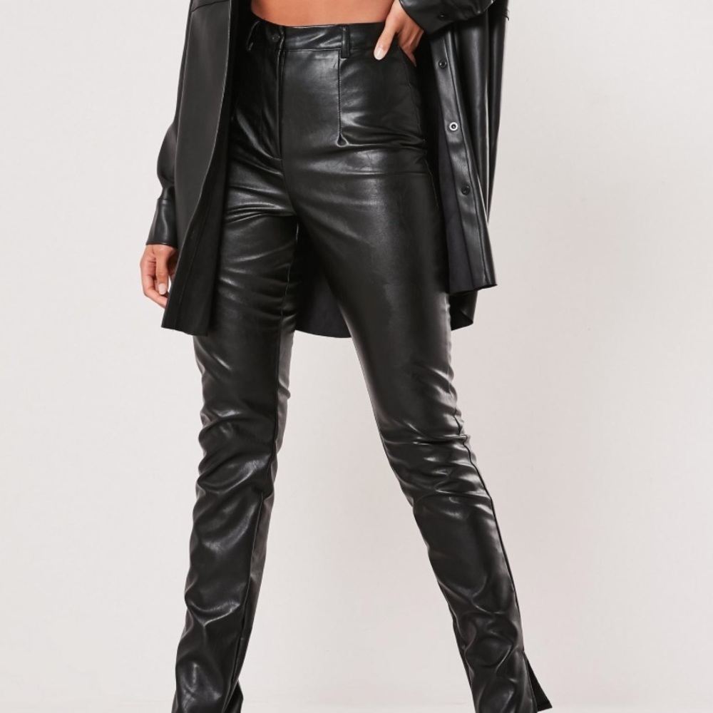 Faux Leather Pants